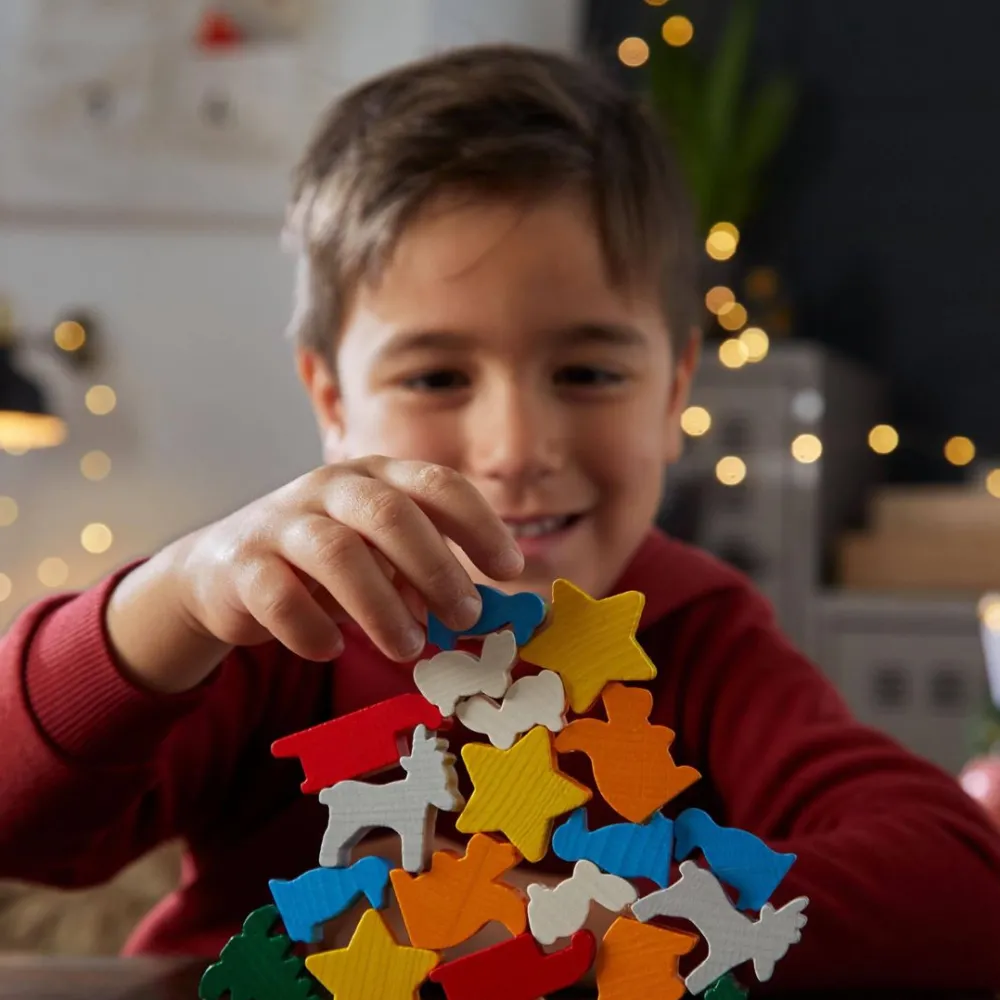 HABA Animal Upon Animal Christmas Stacking Game< Family Games