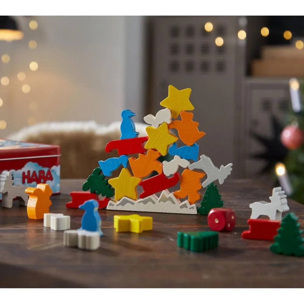 HABA Animal Upon Animal Christmas Stacking Game< Dexterity Games