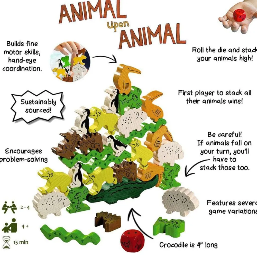 HABA Animal Upon Animal Game< Family Games