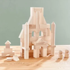 HABA Basic Building Blocks 60 Piece Large Starter Set< Shape Sorters + Stacking Toys