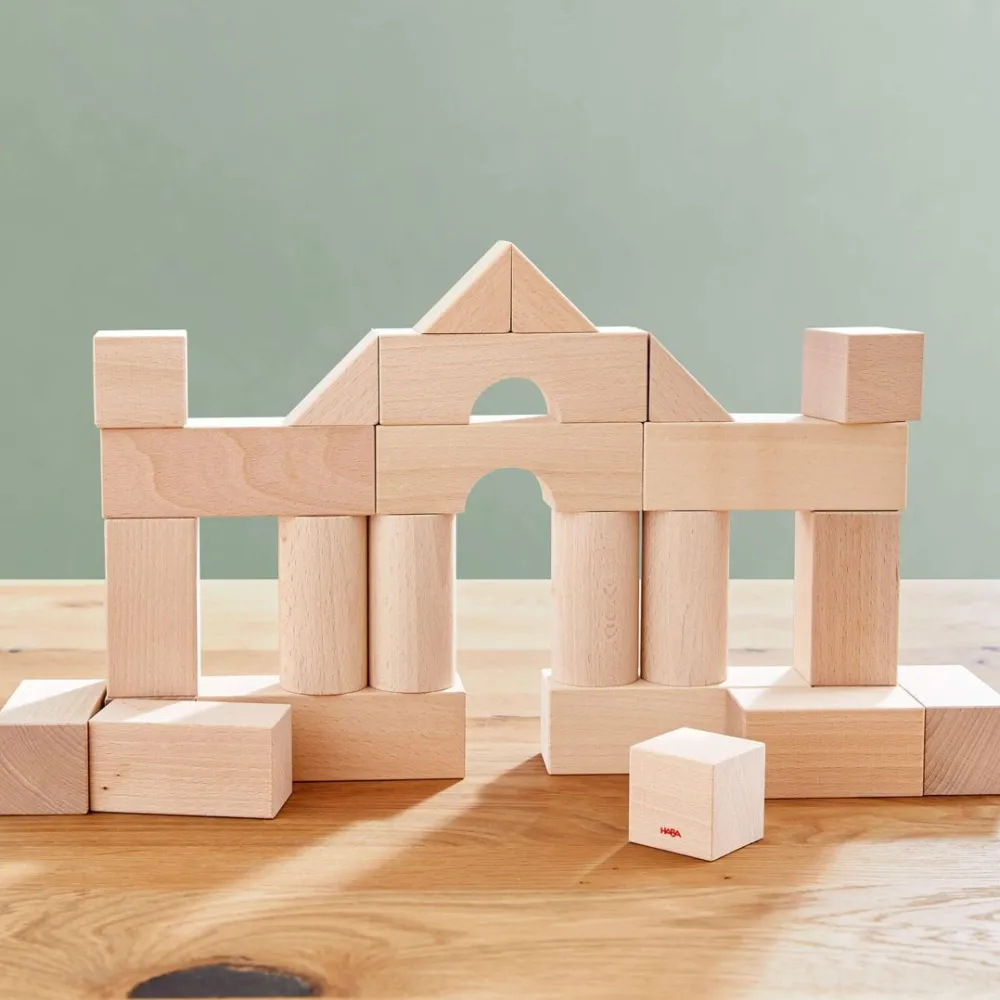 HABA Basic Building Blocks 26 Piece Starter Set< Wooden Building Blocks