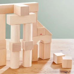 HABA Basic Building Blocks 26 Piece Starter Set< Wooden Stacking Toys & Arranging Games