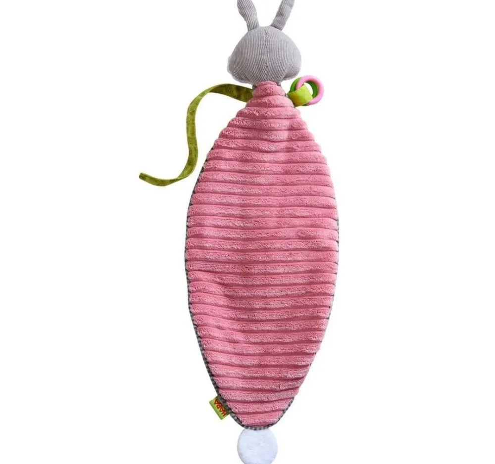 HABA Bunny Lovey Baby Blankie< Plush Baby Toys