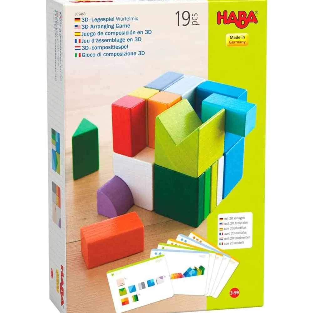 HABA Chromatix 3D Arranging Game Wooden Building Blocks< Wooden Building Blocks