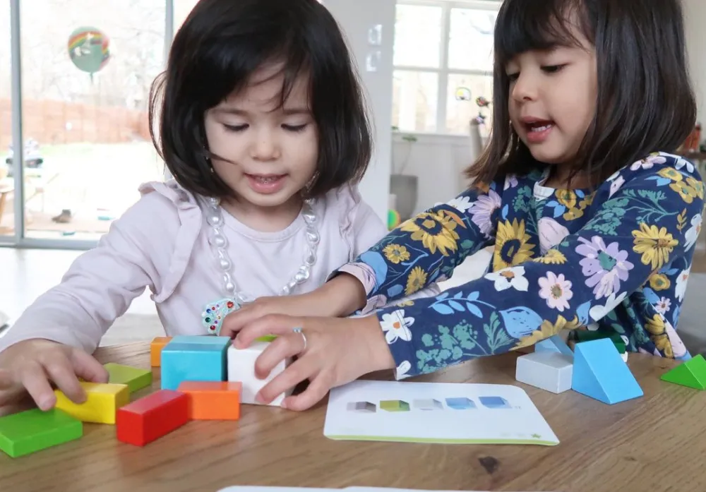 HABA Chromatix 3D Arranging Game Wooden Building Blocks< Wooden Building Blocks