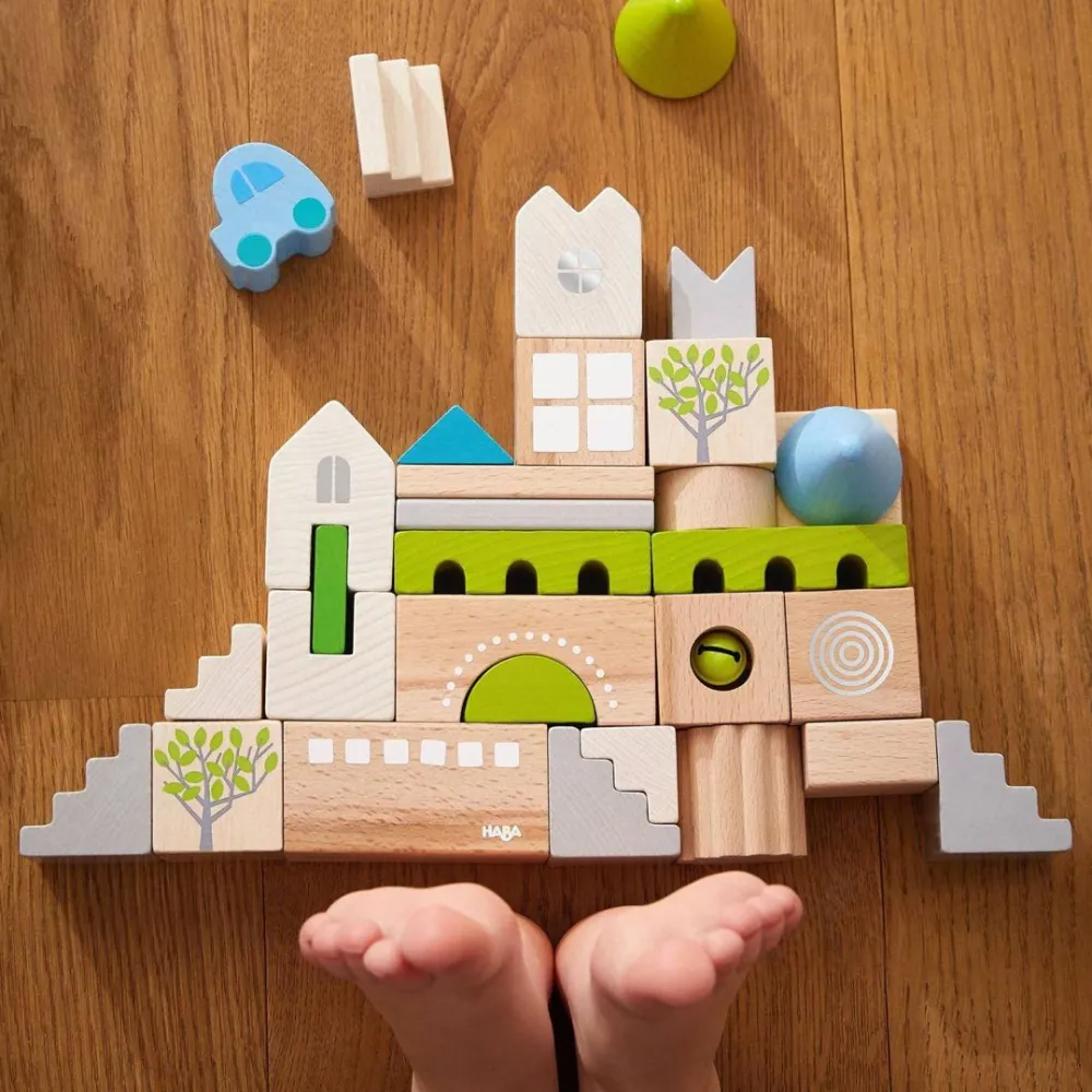 HABA Coburg 28 Piece Wooden Building Blocks< Wooden Building Blocks