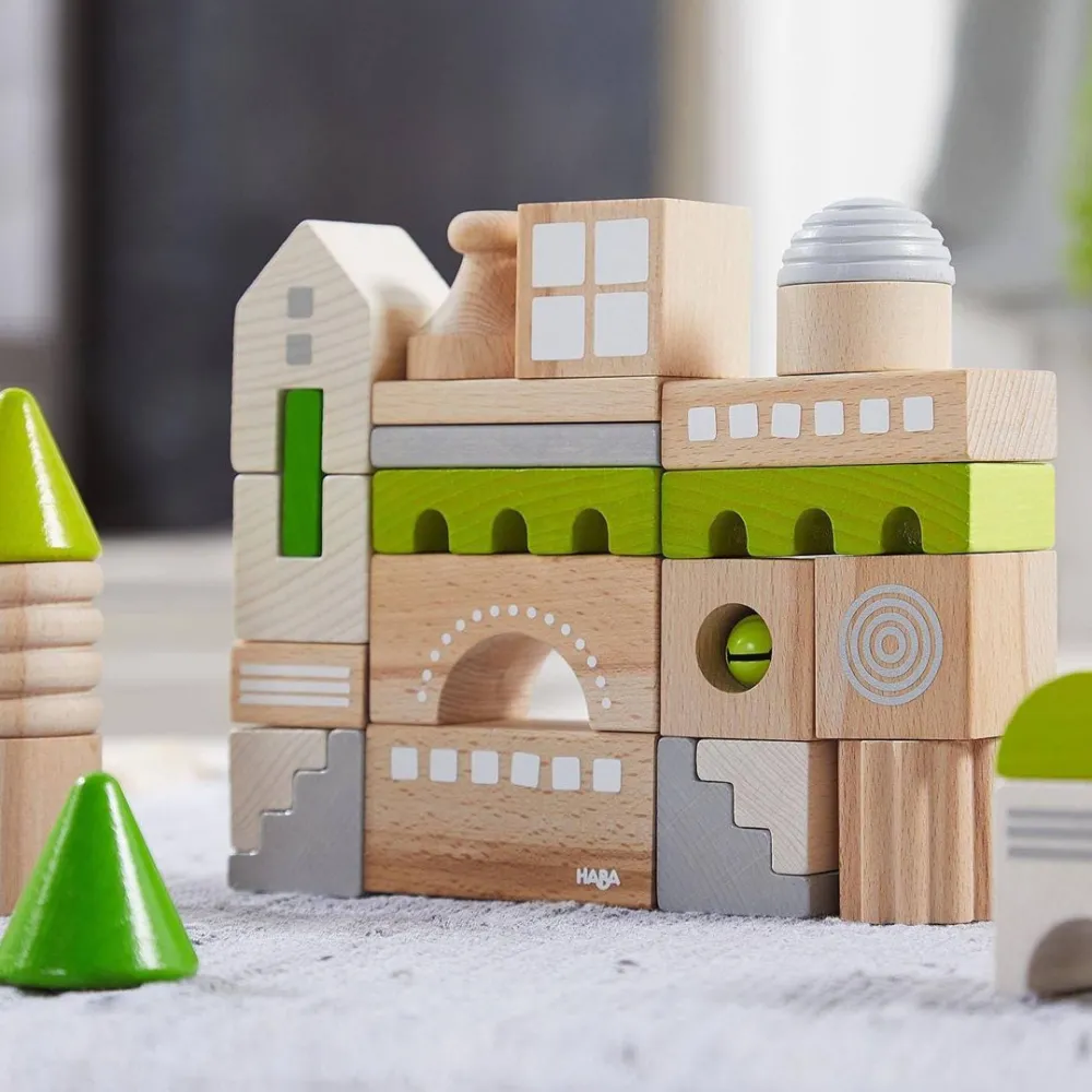 HABA Coburg 28 Piece Wooden Building Blocks< Wooden Building Blocks