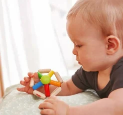 HABA Color Carousel Wooden Baby Rattle< Grasping + Teething Toys