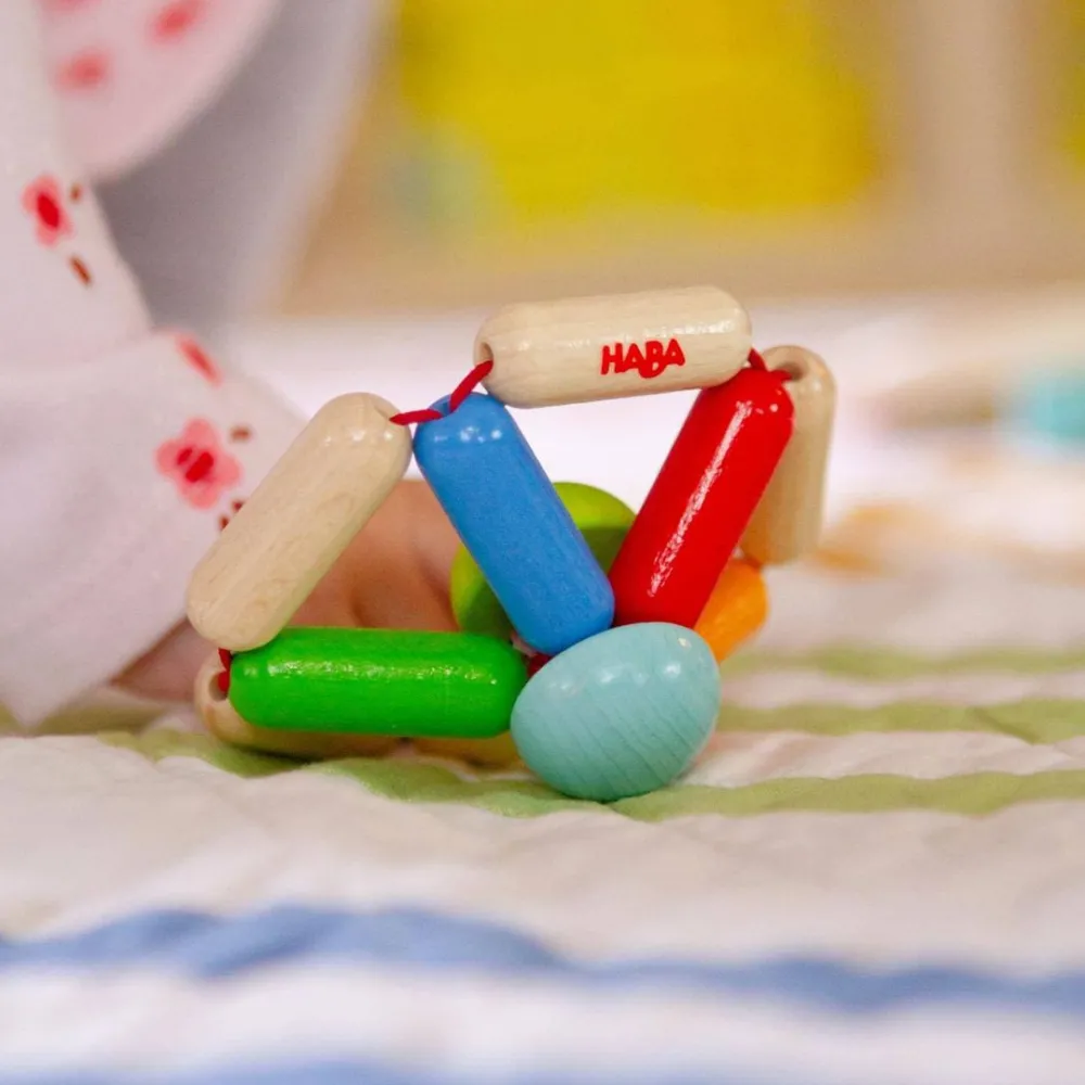 HABA Color Carousel Wooden Baby Rattle< Grasping + Teething Toys