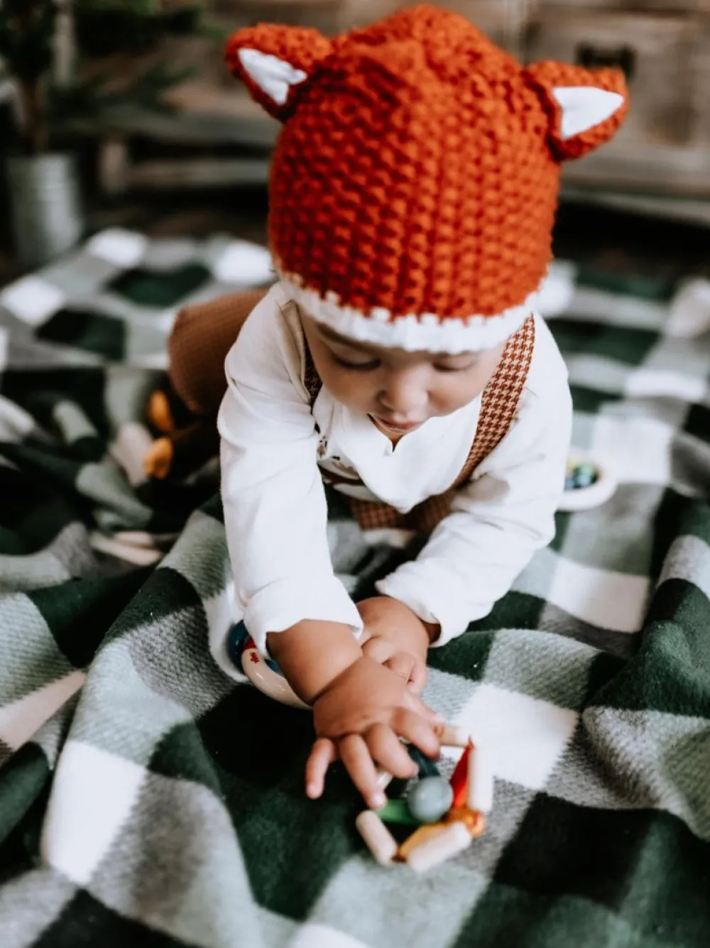 HABA Color Carousel Wooden Baby Rattle< Grasping + Teething Toys
