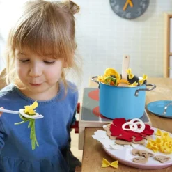 HABA Cooking Set Pasta Time Play Food Set< Pretend Play Food
