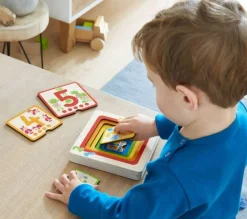 HABA Counting Friends Wood Layering Puzzle 1 To 5< Puzzles