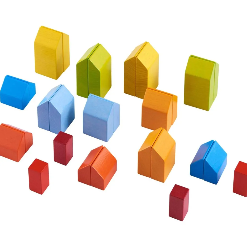 HABA Creative Stones 3D Wooden Arranging Blocks< Shape Sorters + Stacking Toys