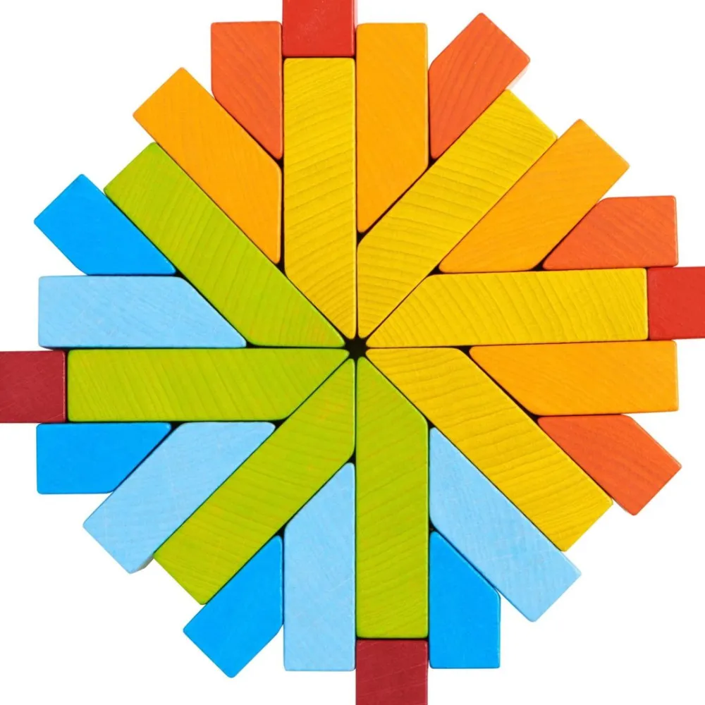 HABA Creative Stones 3D Wooden Arranging Blocks< Shape Sorters + Stacking Toys