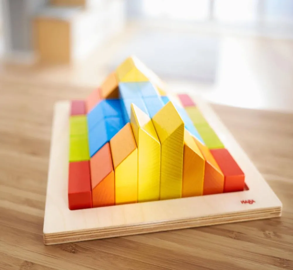 HABA Creative Stones 3D Wooden Arranging Blocks< Wooden Stacking Toys & Arranging Games