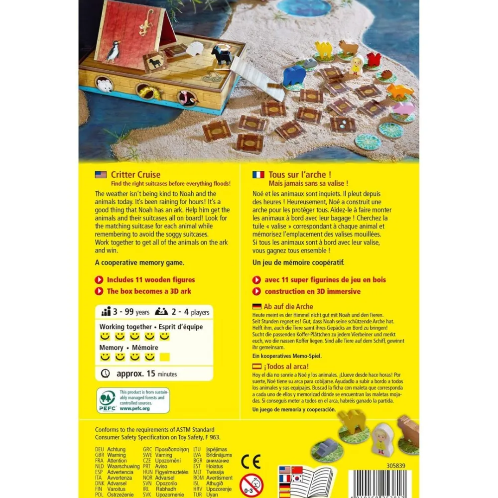 HABA Critter Cruise Cooperative Game< Family Games