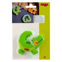 HABA Crocodile Silicone Teething Toy< Grasping + Teething Toys