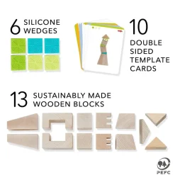HABA Crooked Towers Wooden Blocks< Arranging Games