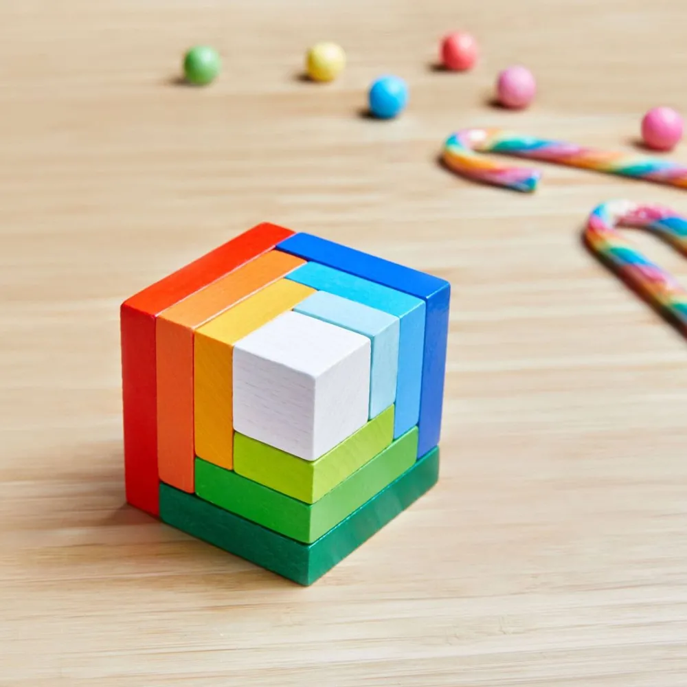 HABA 3D Rainbow Cube Arranging Game< Arranging Games