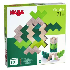 HABA 3D Viridis Wooden Stacking Game< Shape Sorters + Stacking Toys
