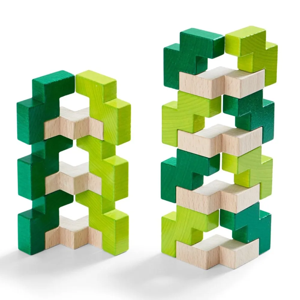 HABA 3D Viridis Wooden Stacking Game< Wooden Building Blocks