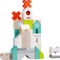 HABA Dog And Cat Building Block Set< Wooden Building Blocks