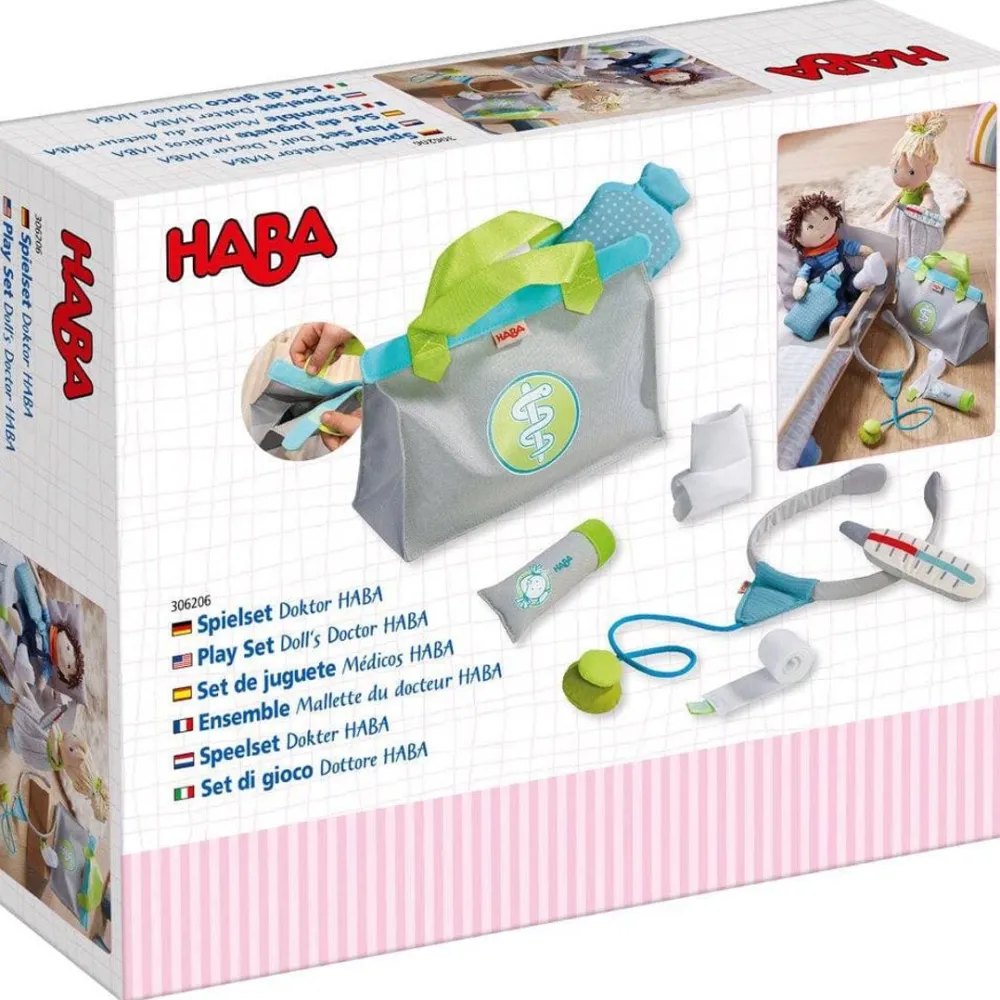HABA Doll Sized Doctor Play Set< Plush Dolls