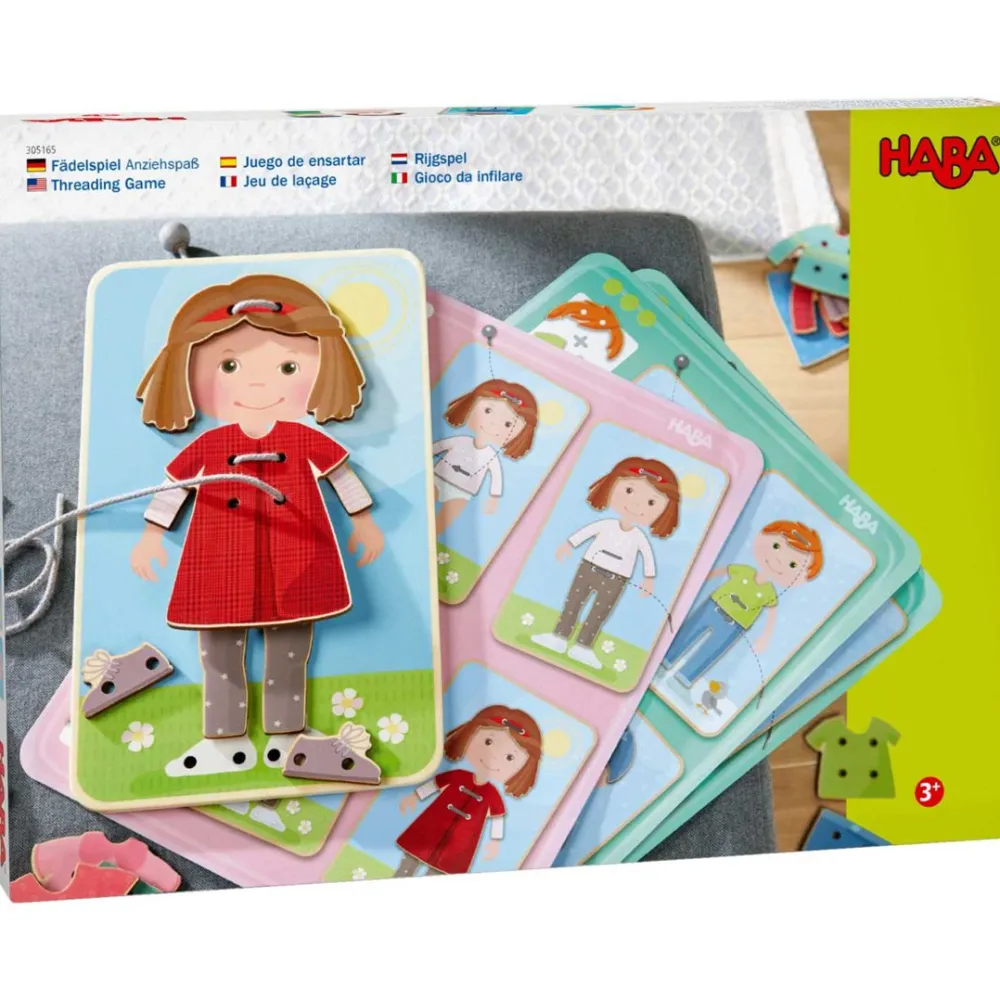 HABA Dress Me Threading & Lacing Game< Lacing Toys + Motor Skills
