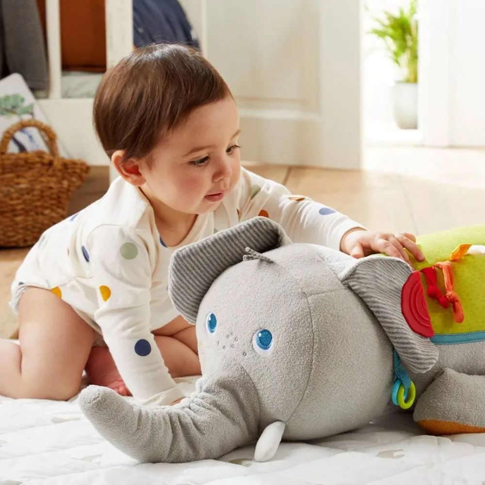HABA Elephant Discovery Pillow< Plush Baby Toys