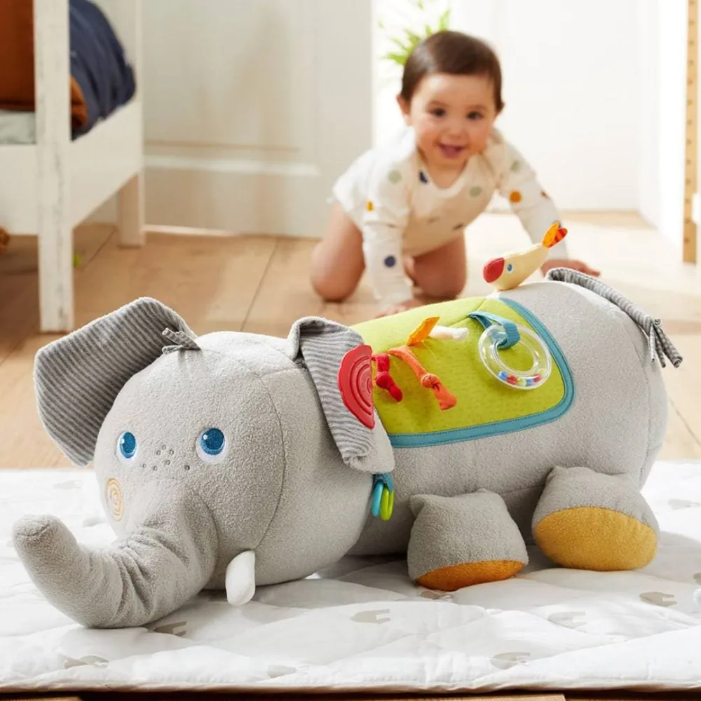 HABA Elephant Discovery Pillow< Plush Baby Toys