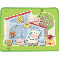 HABA Farm Threading & Lacing Game< Lacing Toys + Motor Skills