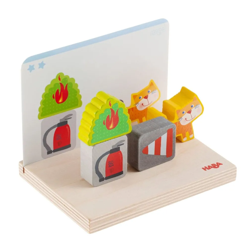 HABA Fire Brigade Stacking Toy< Shape Sorters + Stacking Toys
