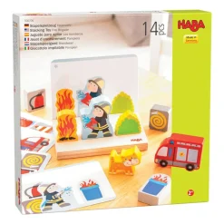 HABA Fire Brigade Stacking Toy< Shape Sorters + Stacking Toys