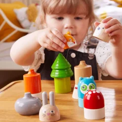 HABA Forest Animals Wooden Stacking Toy< Shape Sorters + Stacking Toys