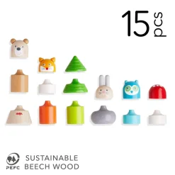 HABA Forest Animals Wooden Stacking Toy< Shape Sorters + Stacking Toys