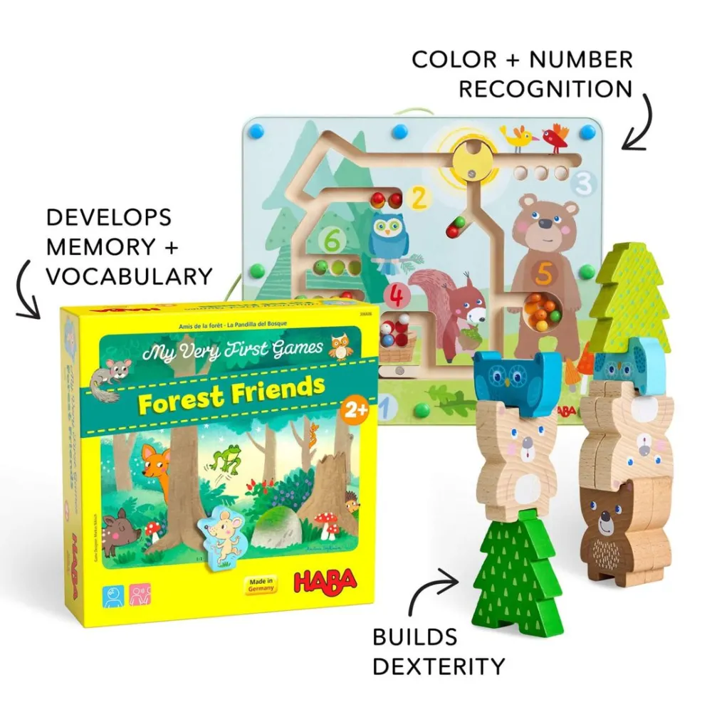 HABA Forest Friends Toy Bundle< Dexterity Games