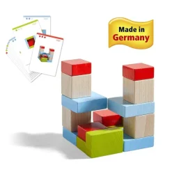 HABA Four By Four 3D Arranging Game Wooden Building Blocks< Wooden Building Blocks