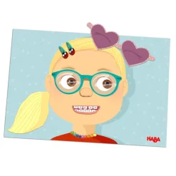 HABA Funny Faces Magnetic Game Box< Lacing Toys + Motor Skills