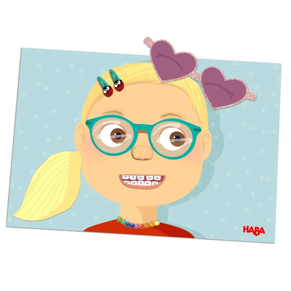 HABA Funny Faces Magnetic Game Box< Lacing Toys + Motor Skills