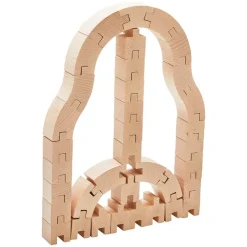 HABA Interlocking Wooden Blocks Construction Set< Wooden Building Blocks