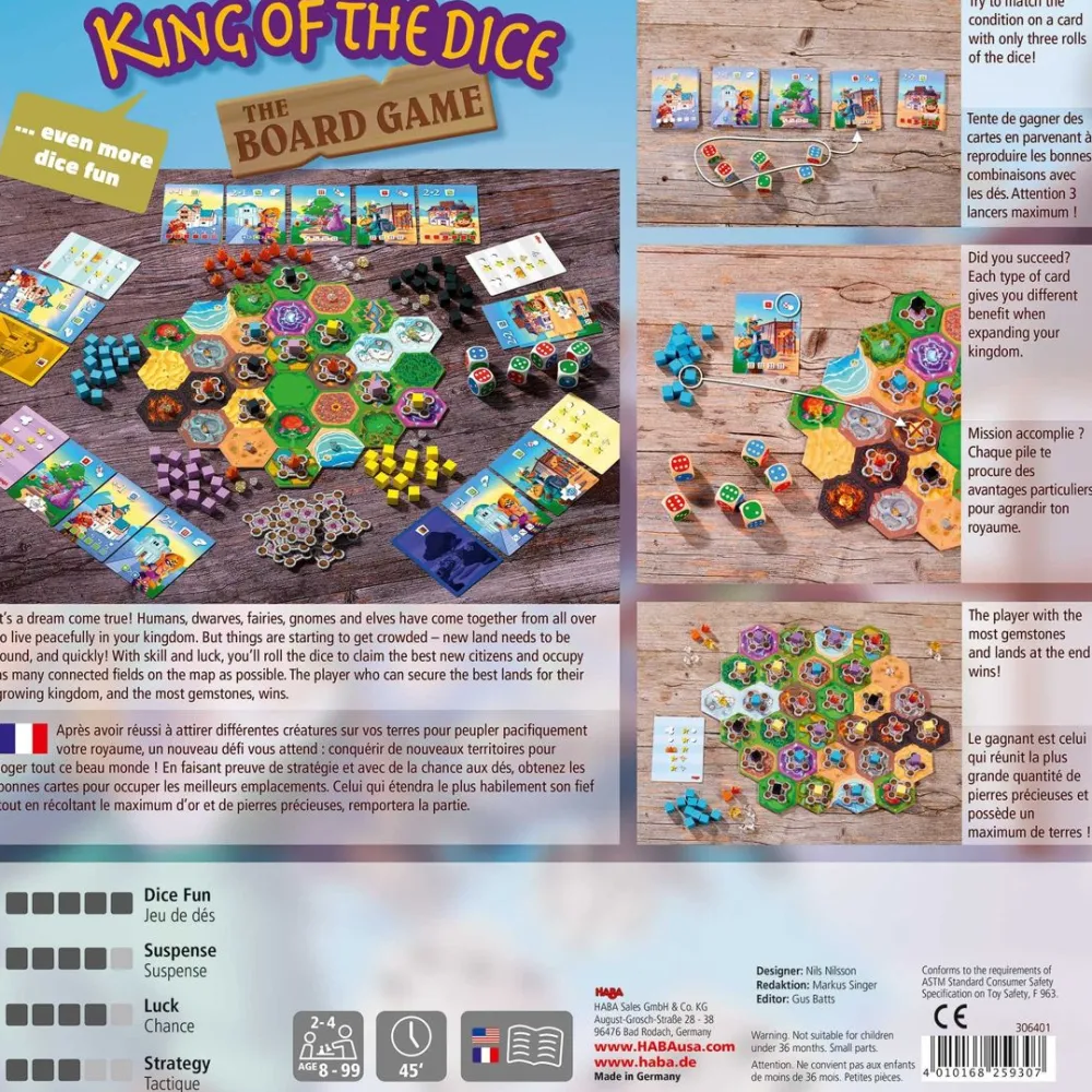 HABA King Of The Dice Board Game< Strategy Games
