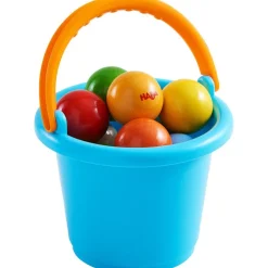 HABA Kullerbu Bucket Of 13 Assorted Wooden Balls< Kullerbu Vehicles & Balls
