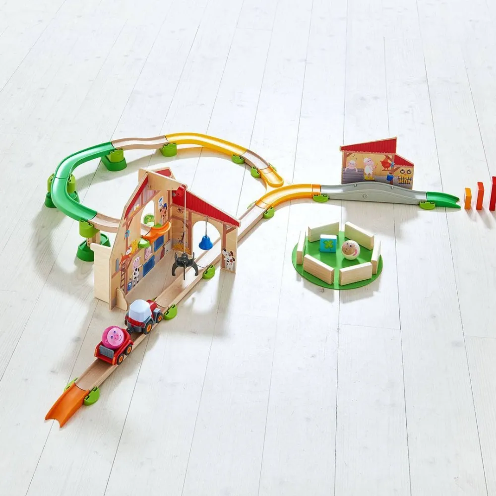 HABA Kullerbu Farmyard Play Track Starter Set With Sound< Kullerbu Starter Sets