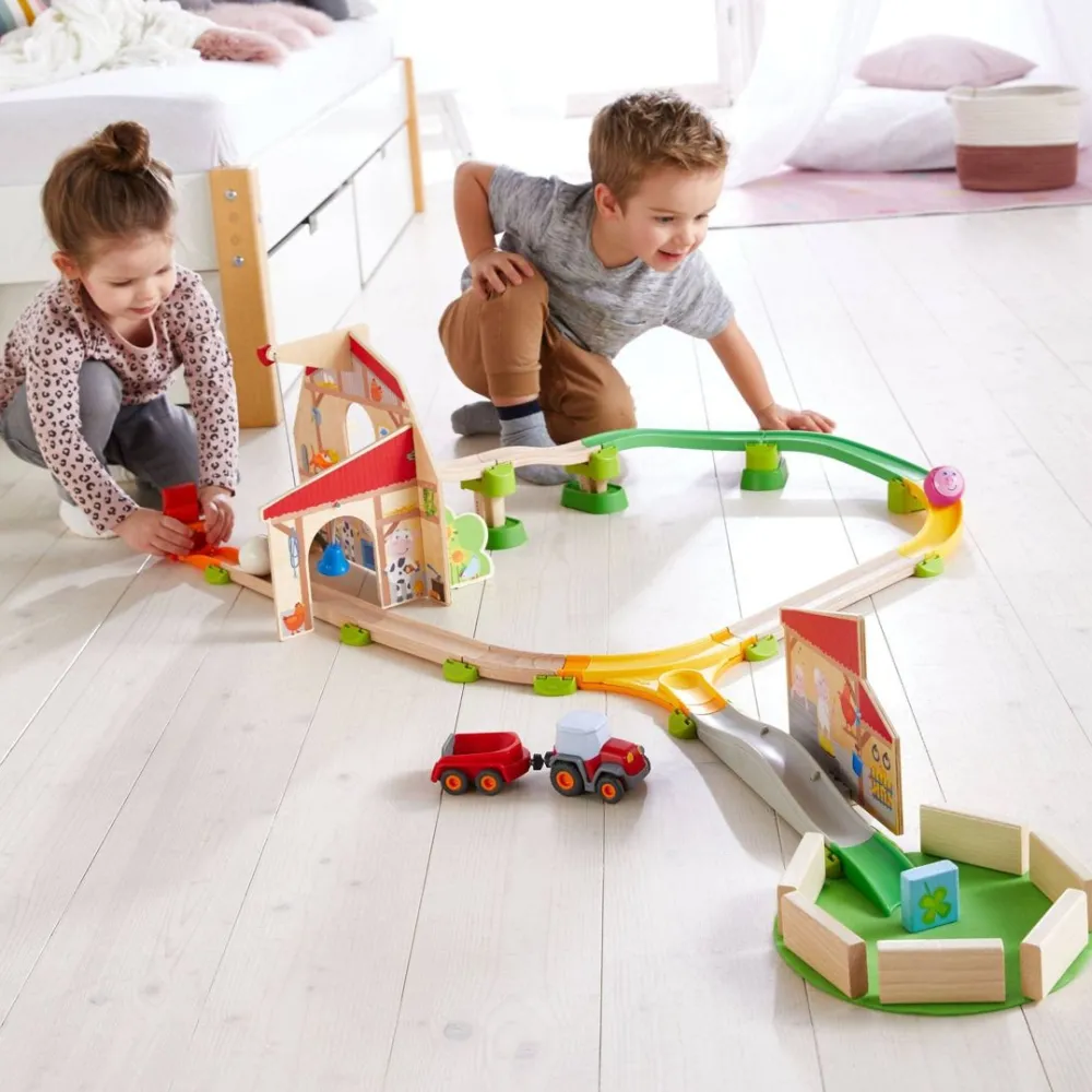 HABA Kullerbu Farmyard Play Track Starter Set With Sound< Kullerbu Starter Sets