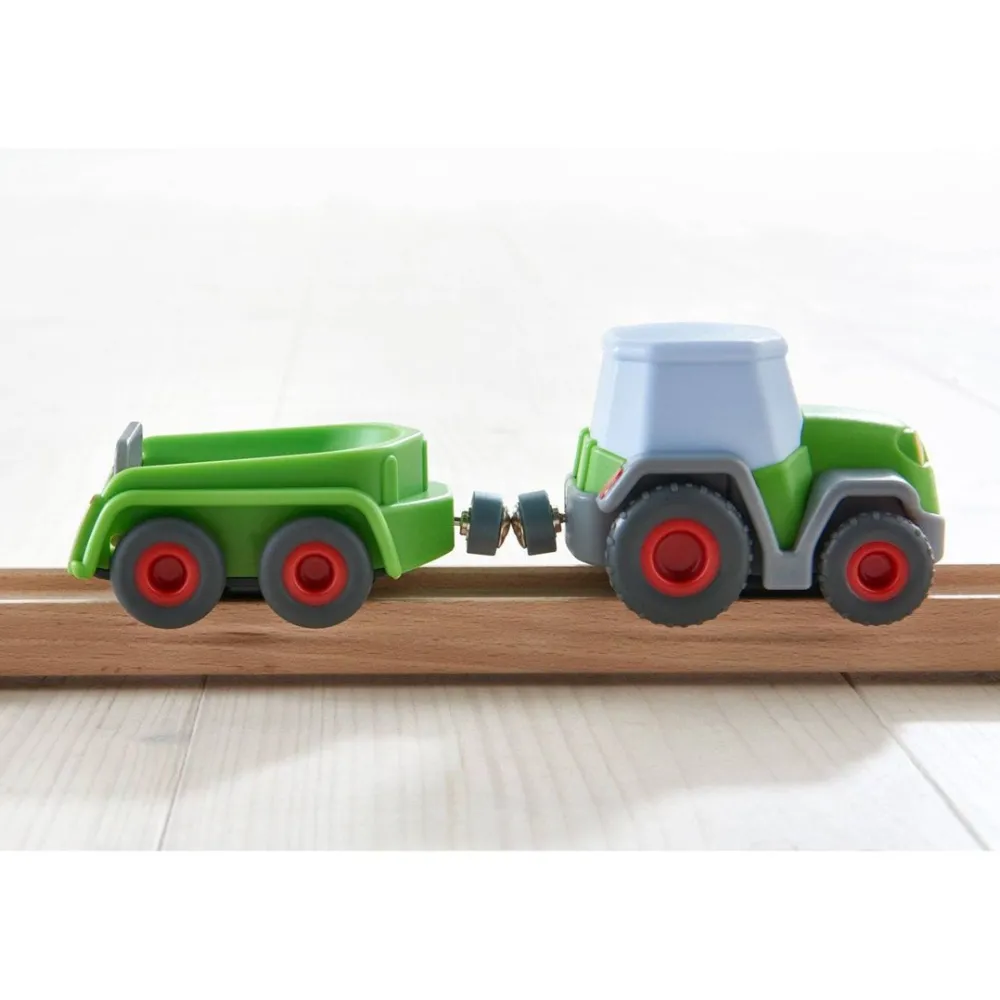 HABA Kullerbu Tractor And Trailer With Momentum Motor< Kullerbu Vehicles & Balls