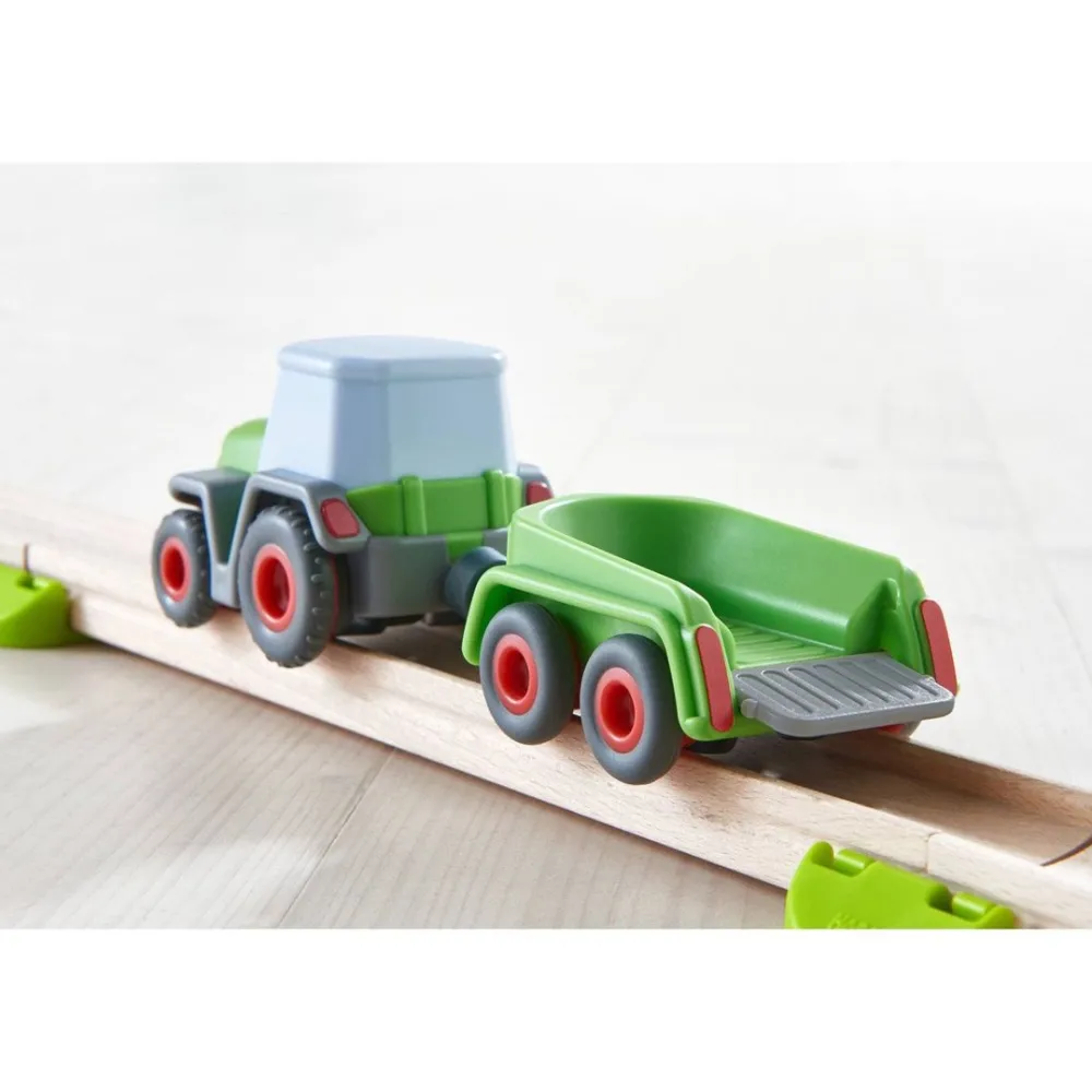 HABA Kullerbu Tractor And Trailer With Momentum Motor< Kullerbu Vehicles & Balls
