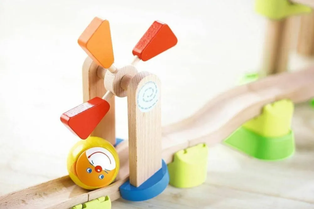 HABA Kullerbu Windmill 25 Piece Starter Track Set< Kullerbu Starter Sets