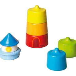HABA Lighthouse Wooden Rainbow Stacker< Wooden Stacking Toys & Arranging Games
