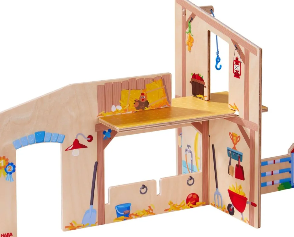 HABA Little Friends Happy Horse Riding Stable< Little Friends Animals