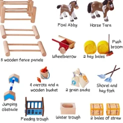 HABA Little Friends Happy Horse Riding Stable< Little Friends Animals